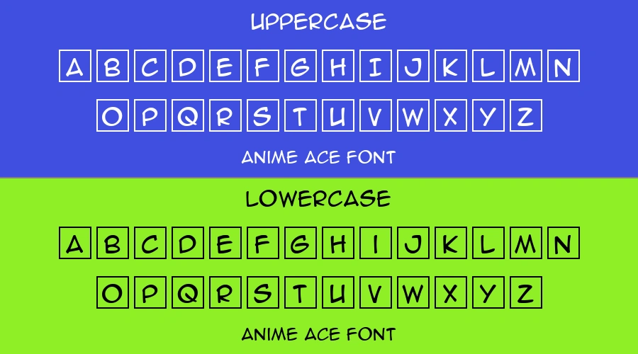 Anime Ace Font Preview
