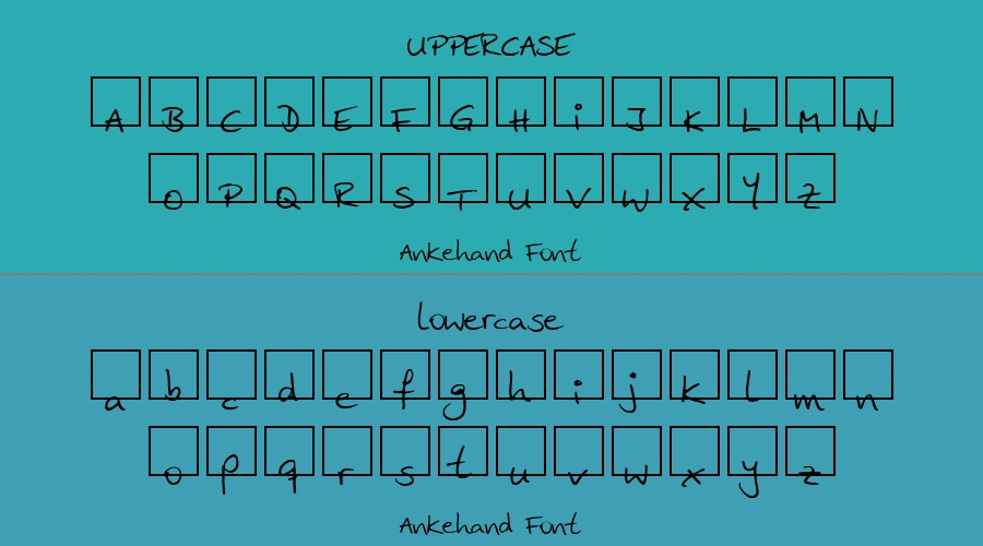 Ankehand Font Preview