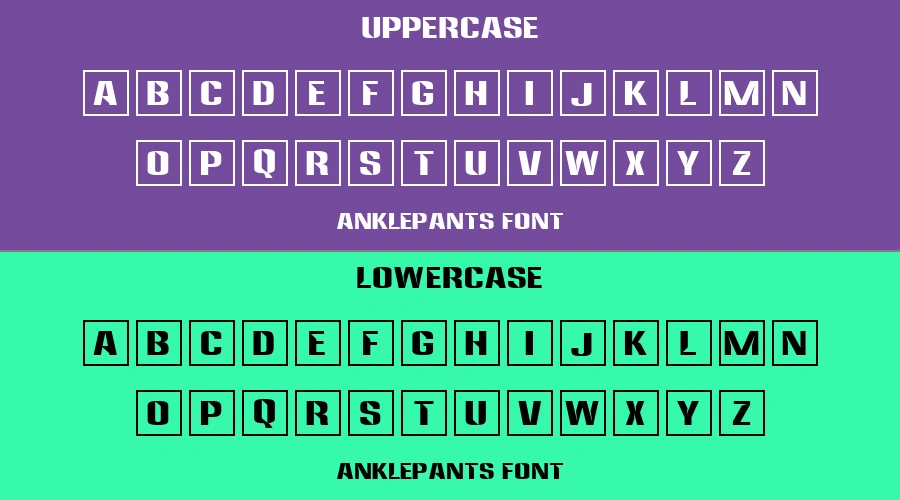 Anklepants Font Preview