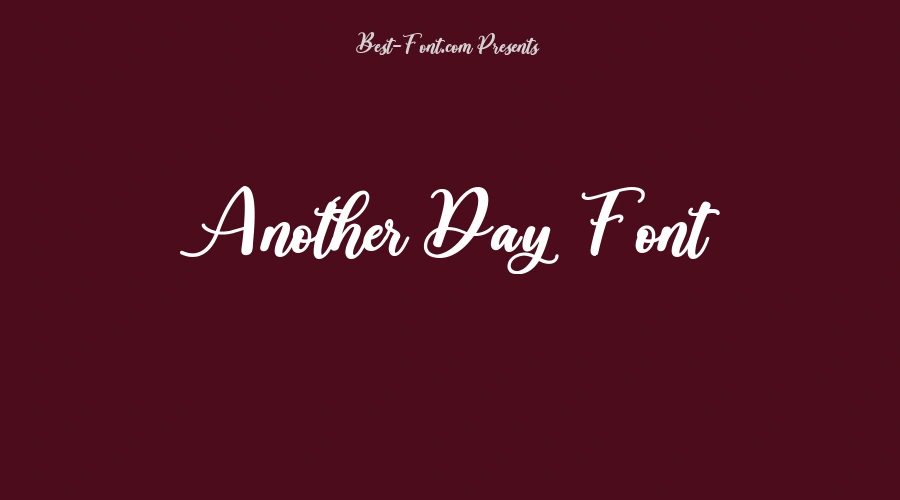 Another Day Font