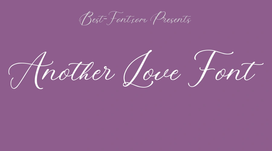 Another Love Font