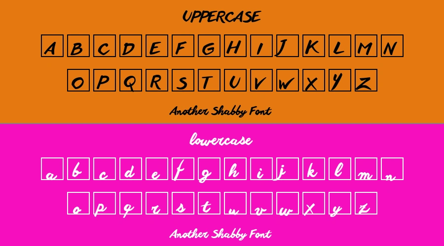 Another Shabby Font Preview