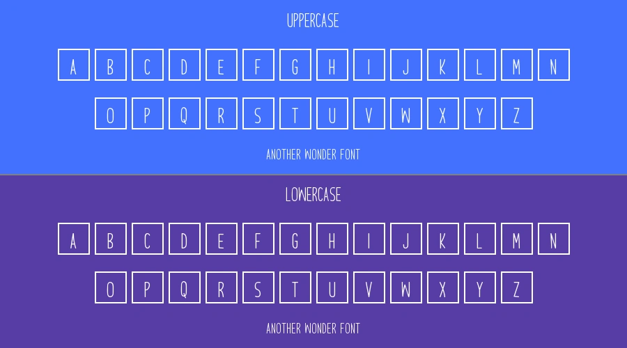 Another Wonder Font Preview