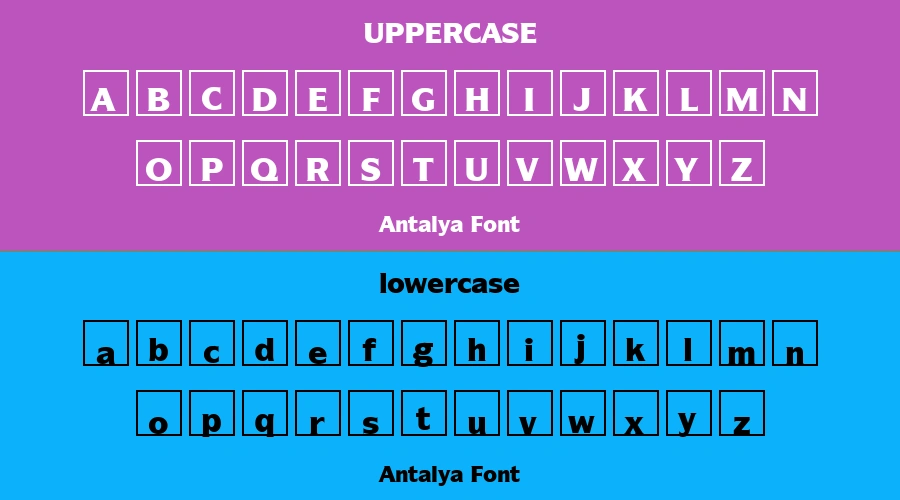Antalya Font Preview