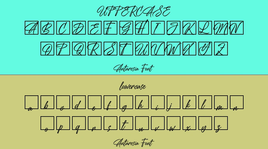 Antaresia Font Preview