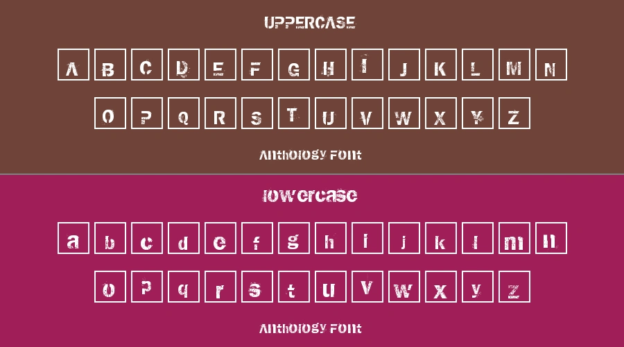 Anthology Font Preview