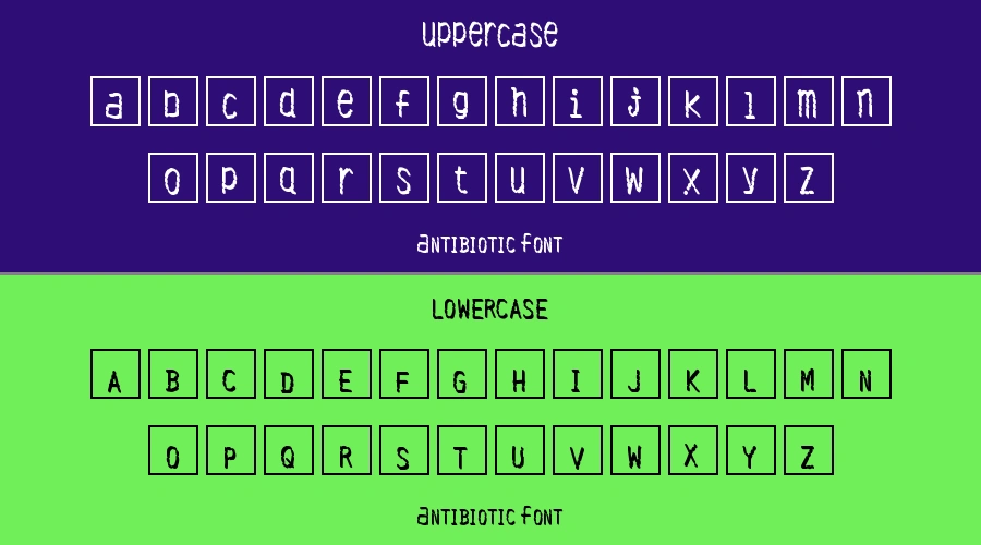 Antibiotic Font Preview
