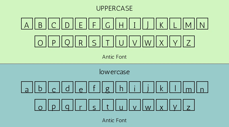 Antic Font Preview