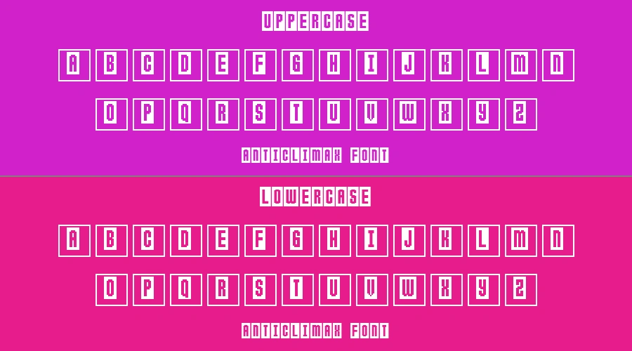 Anticlimax Font Preview