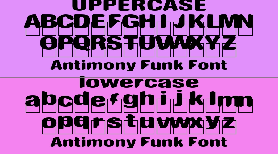 Antimony Funk Font Preview