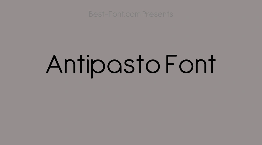 Antipasto Font
