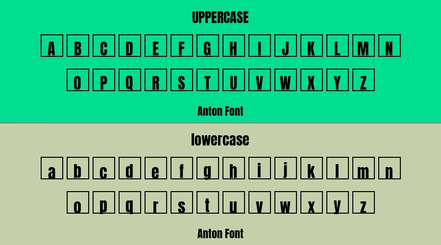 Anton Font Preview