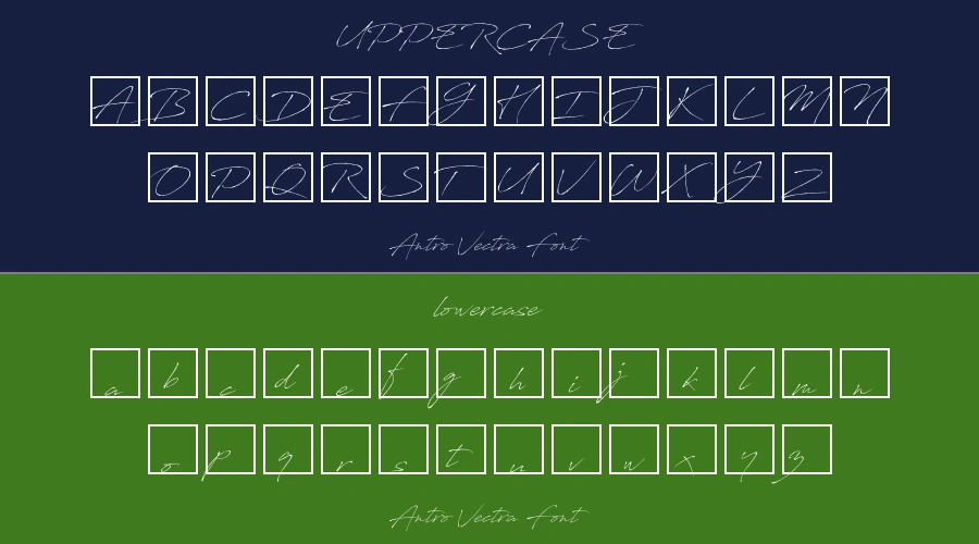 Antro Vectra Font Preview