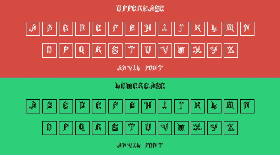 Anvil Font Preview