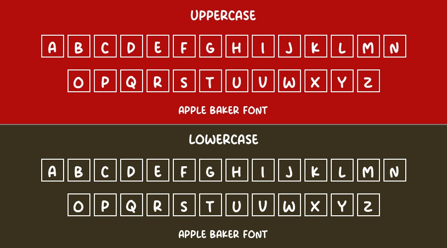 Apple Baker Font Preview