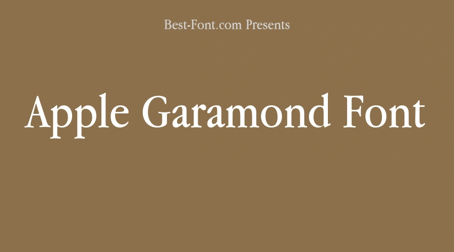 Apple Garamond Font