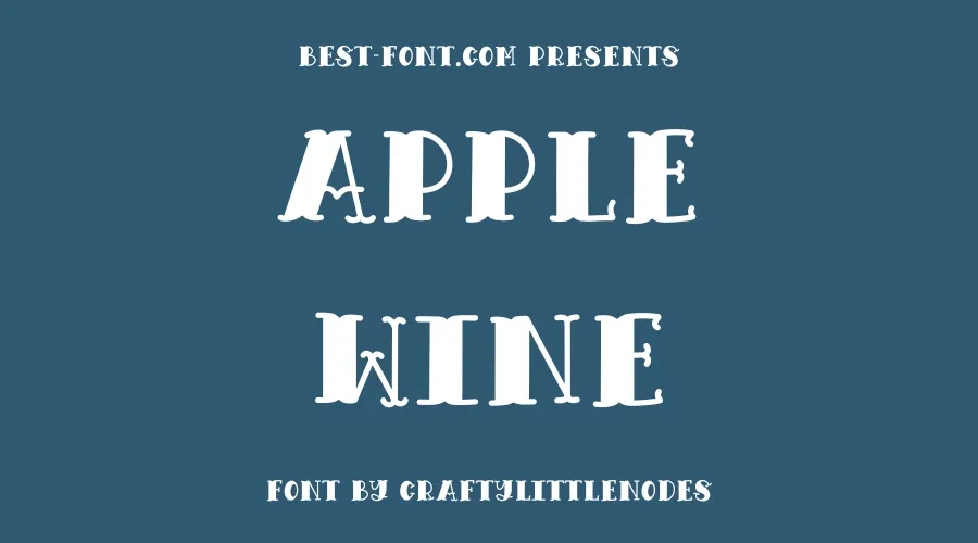 Apple Wine Font