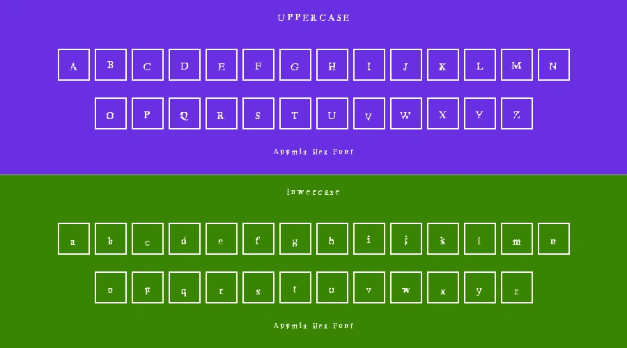 Appmia Hex Font Preview