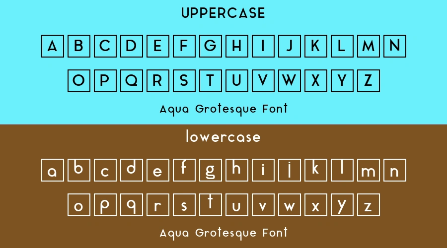 Aqua Grotesque Font Preview