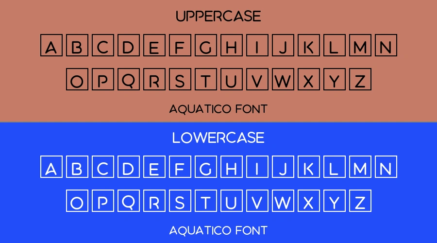Aquatico Font Preview