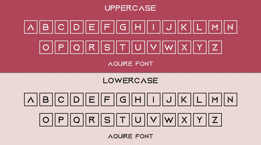Aquire Font Preview