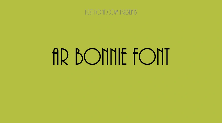 Ar Bonnie Font