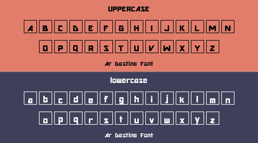 Ar Destine Font Preview