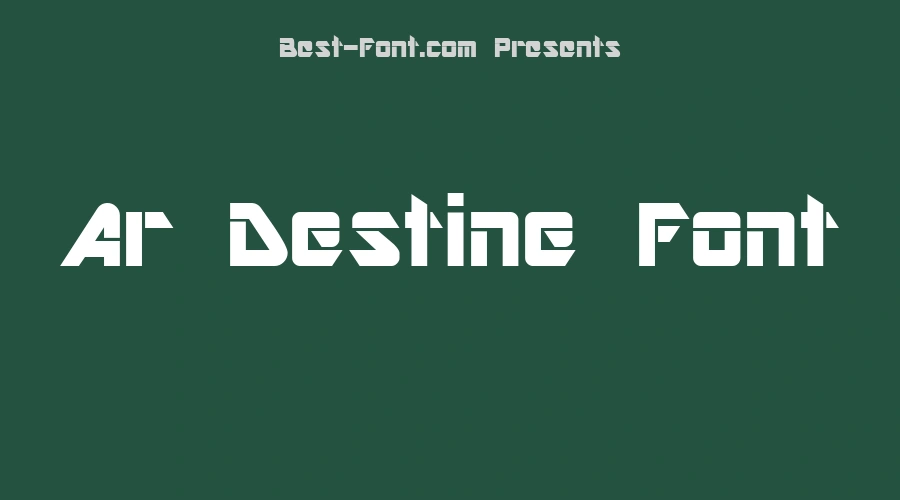 Ar Destine Font
