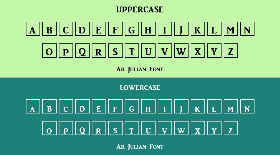 Ar Julian Font Preview