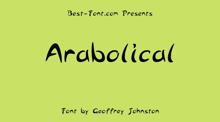 Arabolical 1 Font