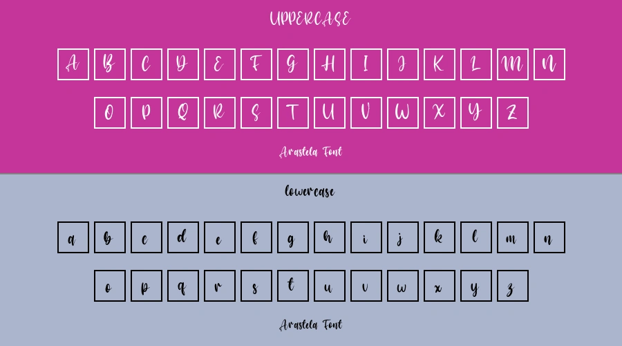 Arastela Font Preview