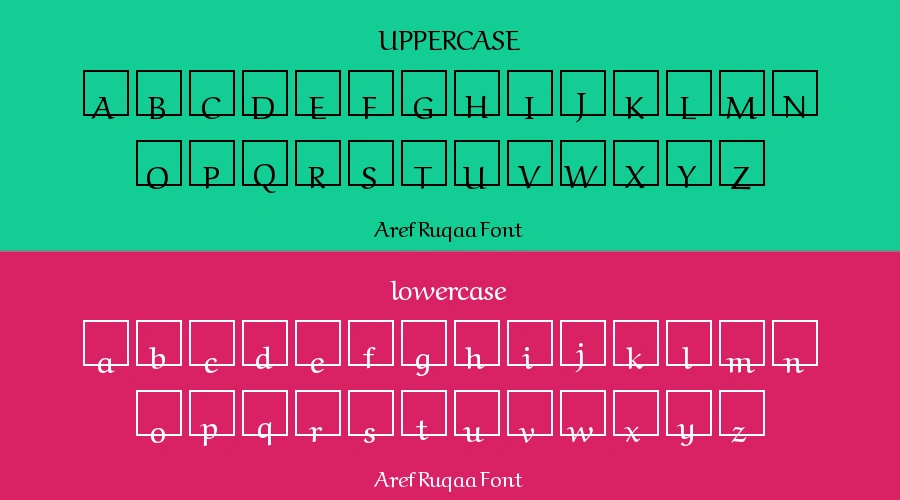 Aref Ruqaa Font Preview