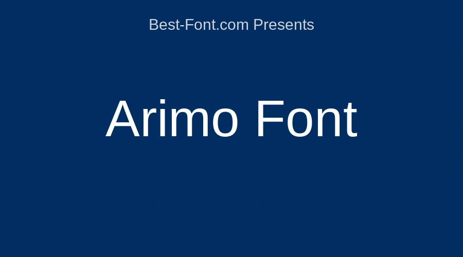 Arimo Font
