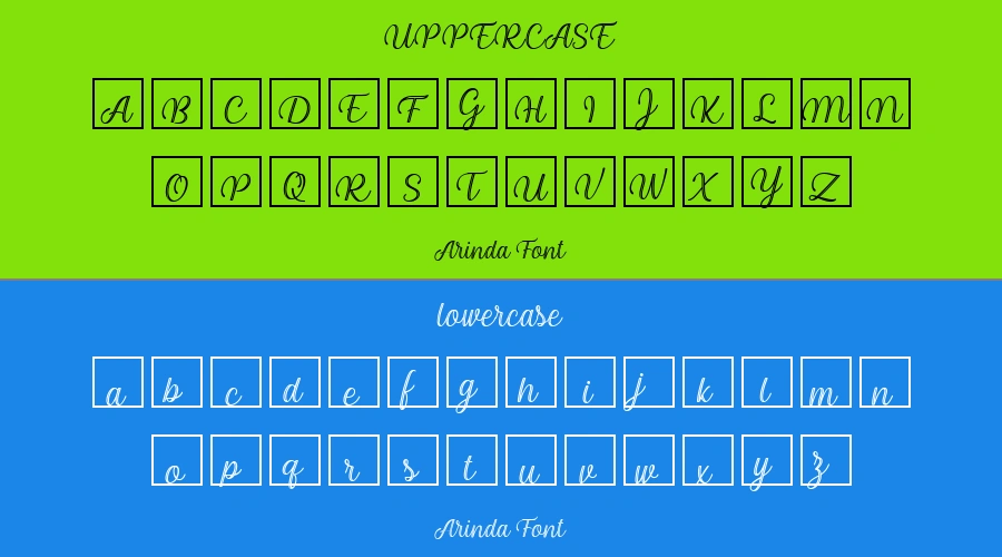 Arinda Font Preview