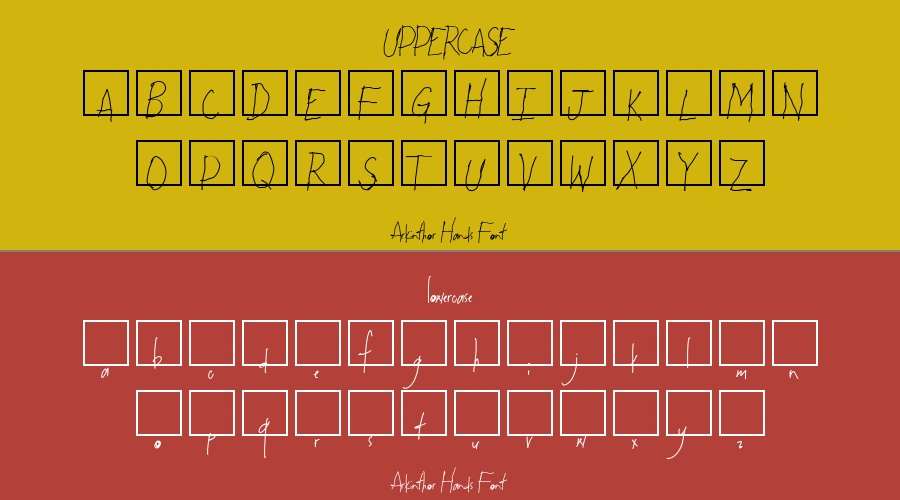 Arkinthor Hands Font Preview