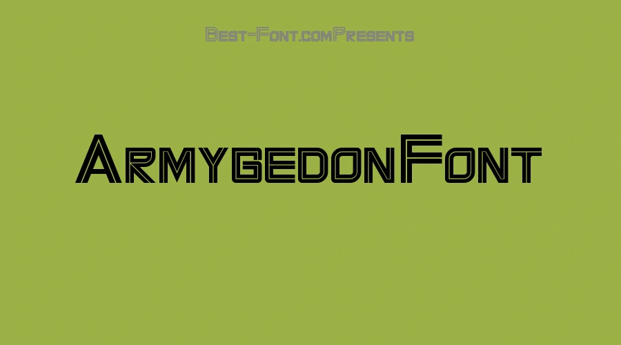 Armygedon Font