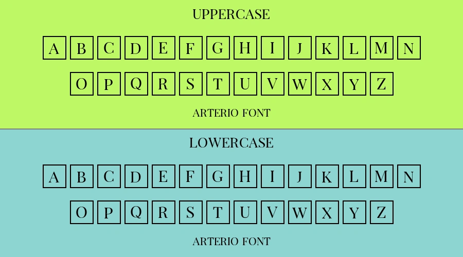 Arterio Font Preview