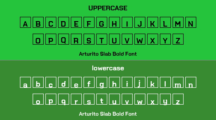 Arturito Slab Bold Font Preview