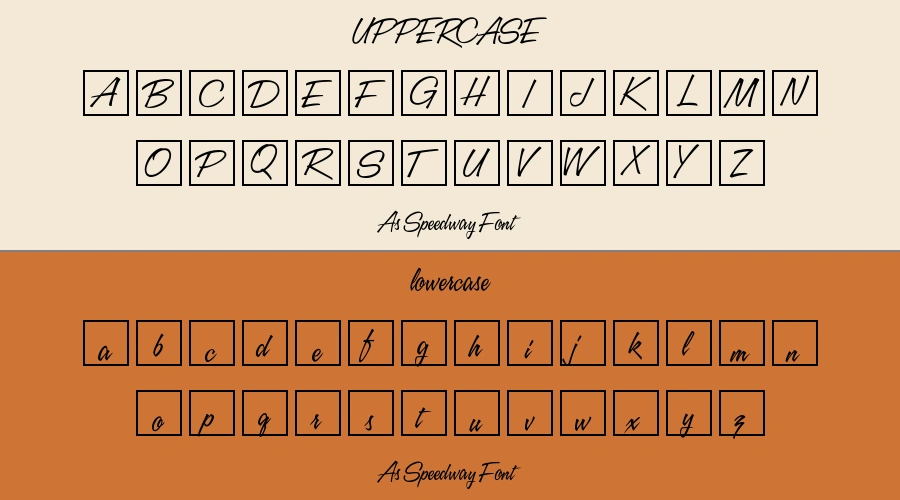 As Speedway Font Preview