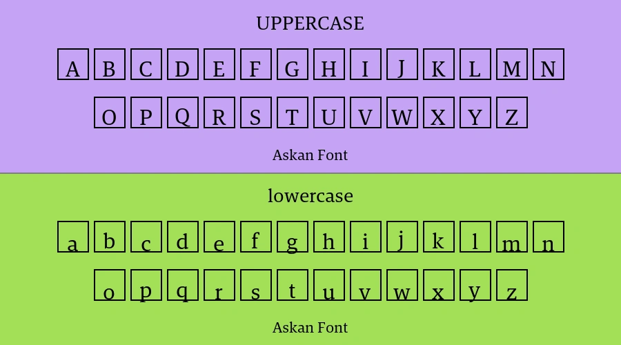 Askan Font Preview