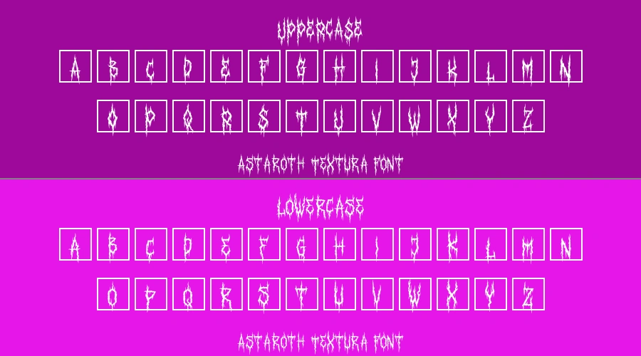 Astaroth Textura Font Preview