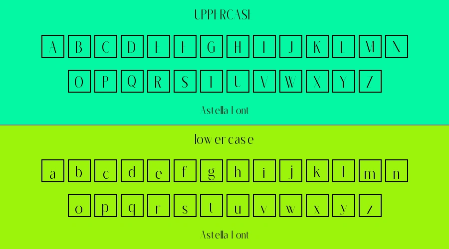 Astella Font Preview