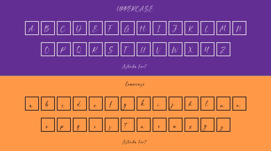 Asterika Font Preview