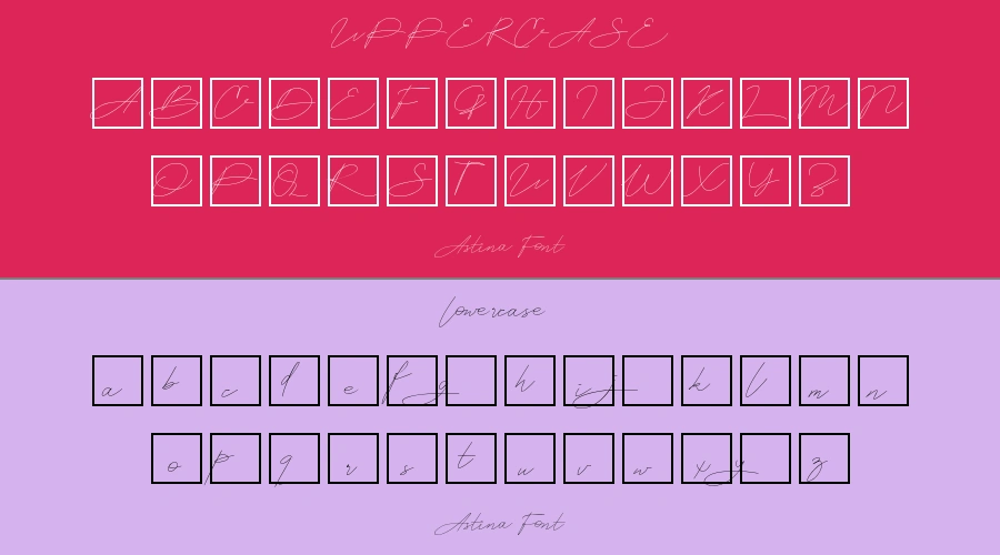 Astina Font Preview