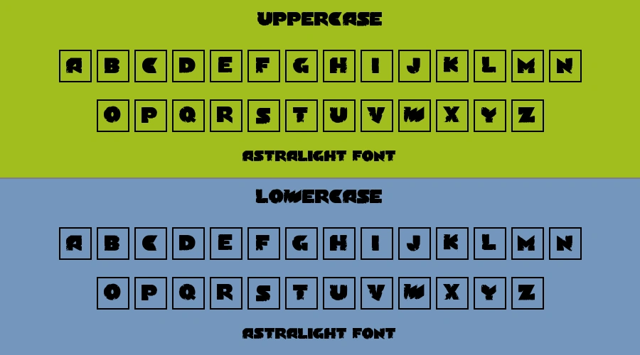 Astralight Font Preview