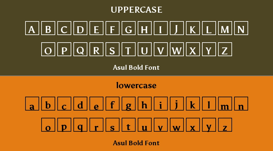 Asul Bold Font Preview