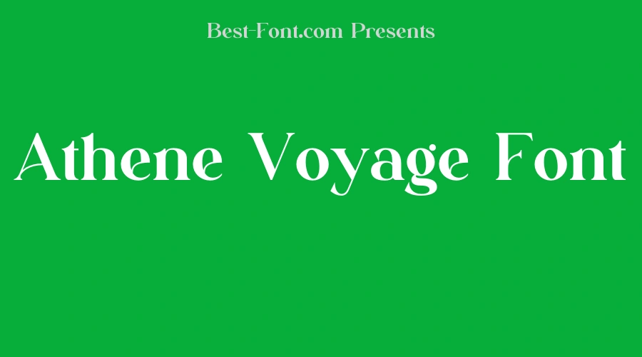 Athene Voyage Font