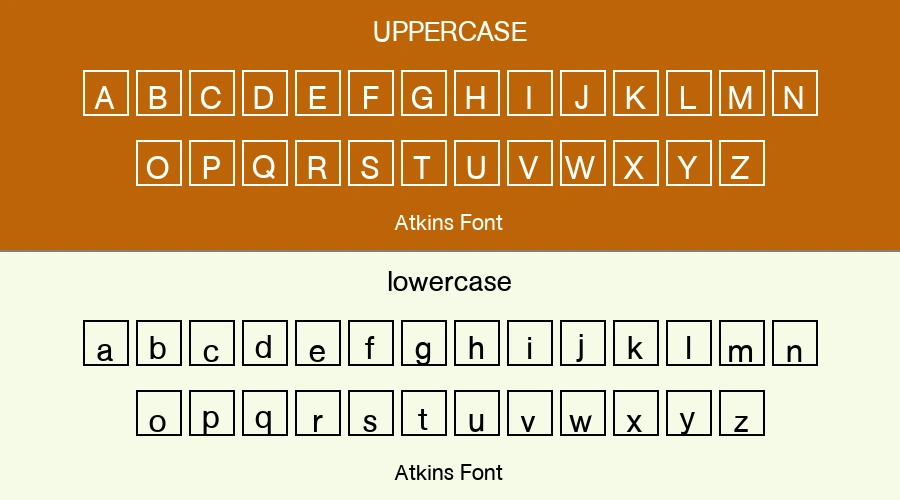 Atkins Font Preview