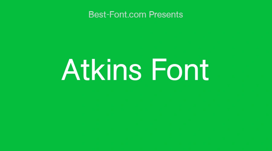 Atkins Font
