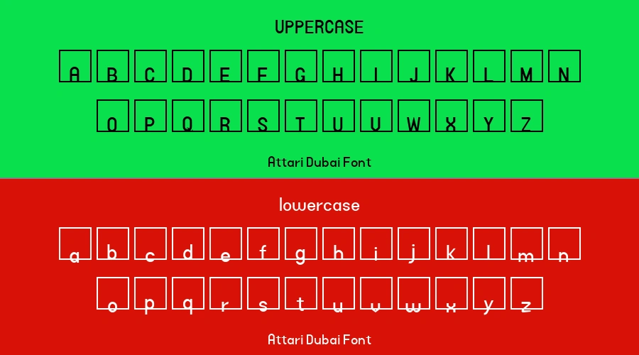 Attari Dubai Font Preview
